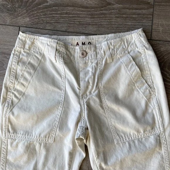 Women's AMO Army Twist Utility Cropped Pants Size 24 - Picture 5 of 12